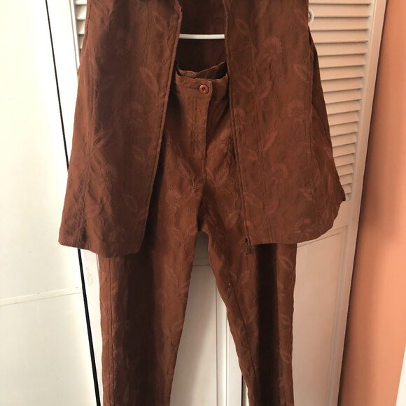 Embossed cotton pant suit - Picture 3 of 5